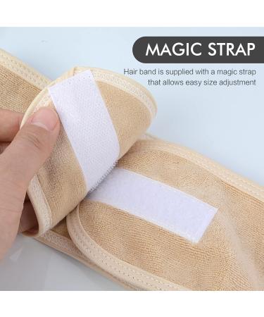 Kinhwa Terry Hair Bands - Adjustable Microfiber Headbands for Makeup Sports & Spa - 3 Pack (65x8 cm) - Buy Online on GoSupps.com