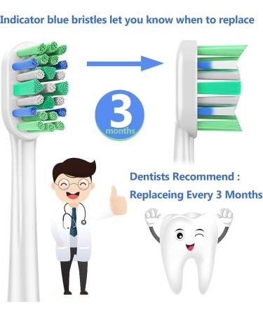 ALTLAU Replacement Toothbrush Heads 8 Pack - Compatible with Philips Sonicare, Click-on Replacement Brush - Buy Online on GoSupps.com