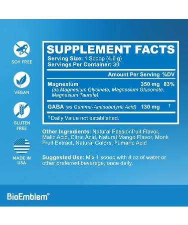 BioEmblem Triple Magnesium Complex Capsules and Triple Magnesium Powder Drink - Buy Online on GoSupps.com