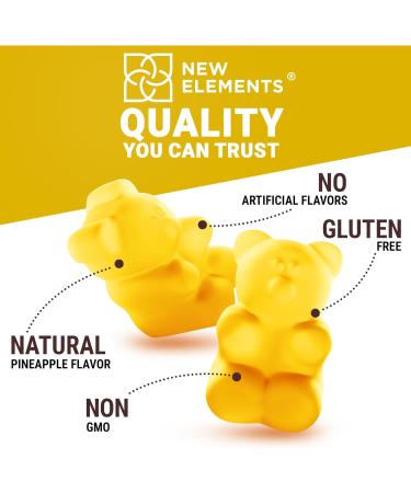 Calm Magnesium Glycinate Gummies 500mg with High-Potency Vitamin D3 10000iu & Vitamin K2 100mcg | Stress Relief, Relaxation & Bone Support for Adults | Vegan, Non-GMO, Gluten-Free, Pineapple Flavor - Buy Online on GoSupps.com
