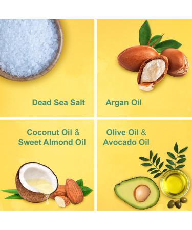 Victoria Beauty Totes Sea Body Peeling - Dead Sea Exfoliating Salt Scrub for Face & Body | Natural Pineapple & Coconut Scent (400g) - International Shipping Available - Buy Online on GoSupps.com