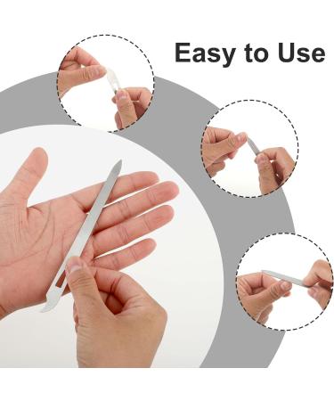 simarro 6 Pcs Metal Nail Files Stainless Steel Fingernail Toenail Files Double Sided Manicure Files for Polish Nail Nail Cleaner Tool - Buy Online on GoSupps.com