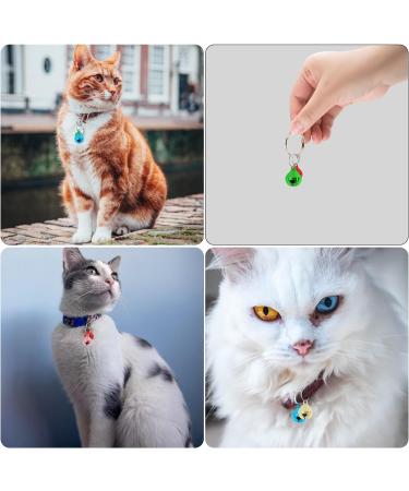 BLMHTWO 24PCS Cat Dog Collar Bells Cat Bells Collar Charms with Keyrings Colorful Pet Collar Bells Kitty & Puppy Loud Bell Pendant for Dog Cat Collar DIY Craft Decoration(Assorted Color) - Buy Online on GoSupps.com