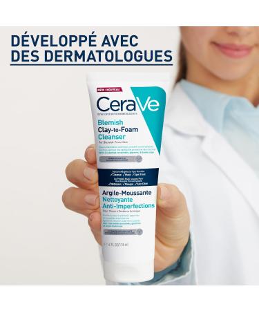 CeraVe - Argile-Moussante Nettoyante Anti-Imperfections - Peaux tendance acn ique - Multi-usages Purifie la Peau et R duit les Imperfections - Glyc rine Argile Kaolinique & C ramides - 150g - Buy Online on GoSupps.com