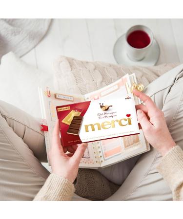 Merci Panel Chocolate with Noble Marzipan - 112g Finest Zartic Chocolate Tablets | Premium International Shipping - Buy Online on GoSupps.com