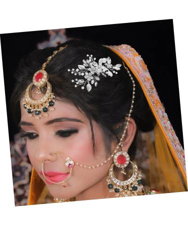 Beavorty Bridal Hair Comb Clip Wedding Hair Accessories Tiara Hair Side Comb Rhinestone Hair Decoration Bridal Hair Accessories Rhinestones Hand Drill The Flowers Bride - Buy Online on GoSupps.com