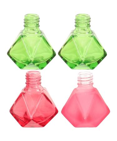 Alipis Lot de 4 Petites Bouteilles en Verre pour Vernis Ongles Rechargeables 10 Ml Couleur Al atoire Flacons Vides pour Vernis Gel et Cosm tiques pour Salon de Couleur Al atoire