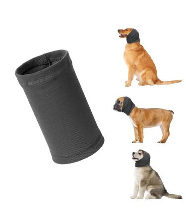 Dog chal for dog owners and ear warners dog ear protection officers for comfort helps to calm pet dog hoodies gray gray l