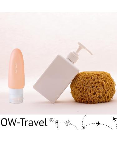 Silicone Travel Bottles Set - TSA-Compliant BPA-Free 7-Piece Spout-Proof Travel Accessories for Body Care | OW Travel - Buy Online on GoSupps.com