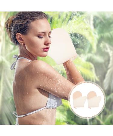 FRCOLOR Exfoliating Bath Gloves - 2pcs Scrub Mitts for Glowing Skin | Body Scrubber & Loofah Mitts for Optimal Exfoliation - Buy Online on GoSupps.com
