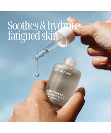 Buy Anti-Stress Hydro Facial Serum | Ceramide & Hyaluronic Acid | Fragrance-Free Deep Hydration & Skin Barrier Boost | 1.01 fl. Oz - Shop Clean Beauty Internationally - Buy Online on GoSupps.com