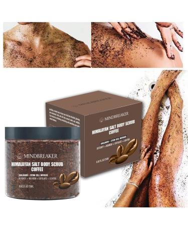 Himalaya Salt Body Peeling - Exfoliating & Moisturizing Body Scrub Gift for Men & Women - Coffee Infused - Buy Online on GoSupps.com
