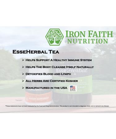 EsseHerbal Tea 8 Herb Formula - Organic Detox & Cleanse Support Non-GMO Vegan Immune System Boost - 32 oz - Buy Online on GoSupps.com