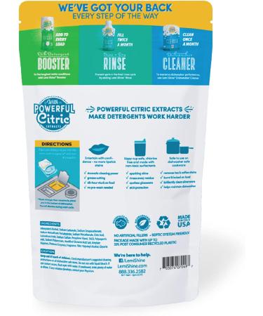 Lemi Shine Natural Dishwasher Pods - 65 Count | All-In-One Powder & Gel Detergent with Citric Acid | Includes Bonus Dishwasher Cleaner | Eco-Friendly Cleaning Supplies - Buy Online on GoSupps.com
