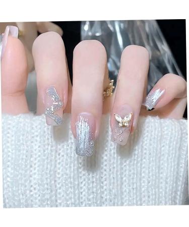 20Pcs Butterfly Nail Charms Artificial Crystals Diamonds Rhinestones Sticker Nail Art Golden and Silver Plated Butterfly Nail Decorations for DIY Nail Nail Charms Butterfly Charms For Nails Gold Nail - Buy Online on GoSupps.com