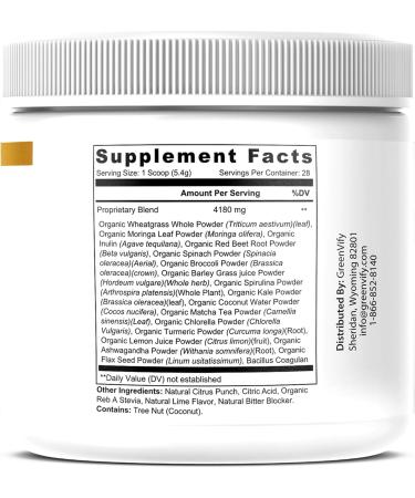 Nagano Trim Lean Body Ultra Burn | Organic Greens Superfood Powder | Supports Energy Detox Digestion Vitality | Turmeric Moringa Wheatgrass Ashwagandha | Gluten-Free Vegan Non-GMO | 5.3 oz (1) - Buy Online on GoSupps.com