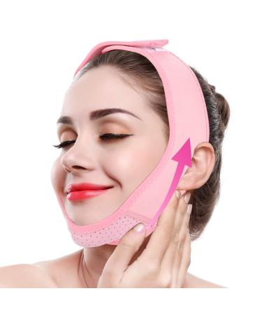 Compression Garment Facial Slimming Strap Face Firming Skin Belt Chin Reducer Wrinkle Pain- Face Lifting Belt Slimming Bandages Shape V Line (#1)