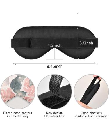Haskirky Light Blocking Eye Mask - Adjustable Unisex Travel Eye Mask for Deep Sleep and Meditation - Rose - Buy Online on GoSupps.com