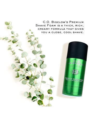 C.O. Bigelow Premium Shave Foam for Men | Eucalyptus Oil & Menthol | 10.5 oz - International Shipping Available - Buy Online on GoSupps.com
