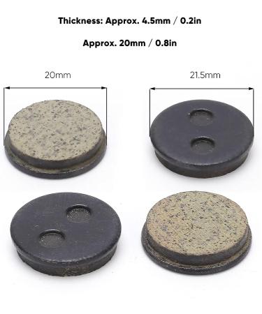 4 Pair Ketone Resin Semi-Metal Disc Brake Pads for Mountain Electric Bike - Compatible with BB5 M446 - Bike Disc Brake Accessory - Buy Online on GoSupps.com