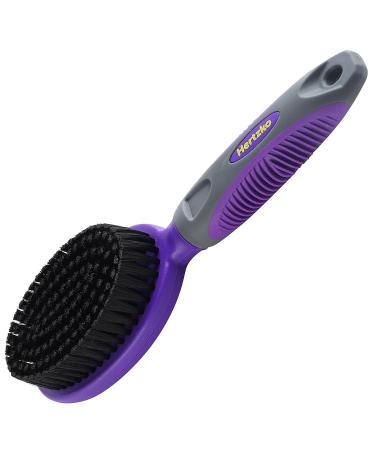 Hertzko Double Sided Combo Pins and Bristle Brush - Ideal for Dogs and Cats with Long or Short Hair - Removes Loose Hair and Tangles Effectively - Single Sided - Buy Online on GoSupps.com