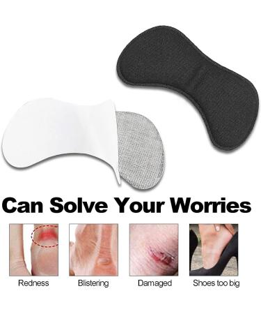 4 Pairs Self-Adhesive Heel Pads - Cushioning for Comfort Pain Relief & Improved Fit - Black Heel Protectors - Buy Online on GoSupps.com