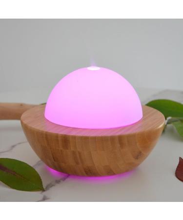 Zen'ar me Belisia Essential Oil Diffuser - Ultrasound Cold Air Aromatherapy - Bamboo & Glass Electrical Diffuser with LED Lighting for Room Fragrance - Buy Online on GoSupps.com