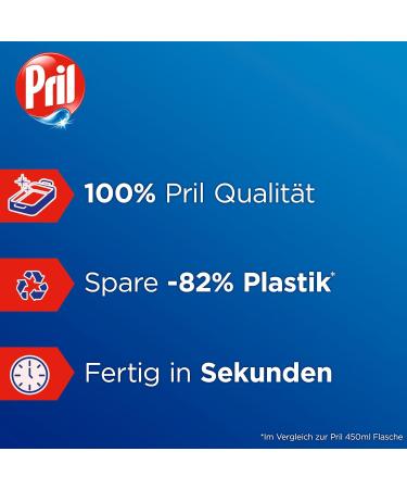 Pril Mix & Clean Concentrate 9 x 120ml - Eco-Friendly Hand Dishwashing Detergent for Cold Water 82% Less Plastic Superior Fat Removal - Buy Online on GoSupps.com