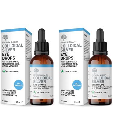Natures Greatest Secret Colloidal Silver All Natural Eye Drops - Pack of 2 - 60ml