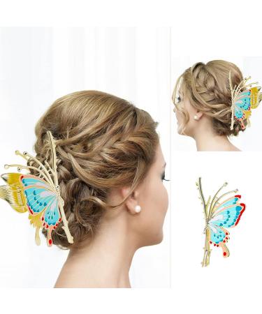 8 Pcs Metal Flower Hair Claw Clips - Gold Tulip Hair Clip Set for Women with Strong Hold - Fashion Hair Accessories for Thin Thick Long Curly Hair - Buy Online on GoSupps.com