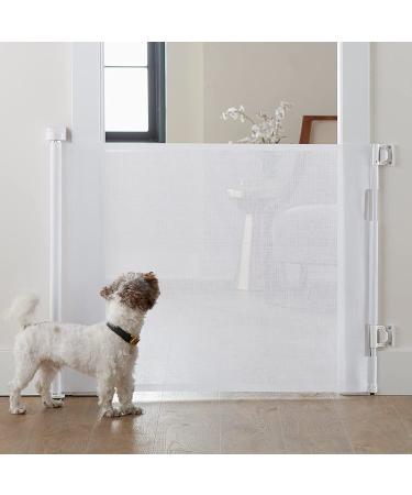 Cumbor Retractable Baby Gate for Stairs & Pets | 33 Tall Safety Gate for Kids | Indoor/Outdoor Mesh Dog Gate (White) - Buy Online on GoSupps.com