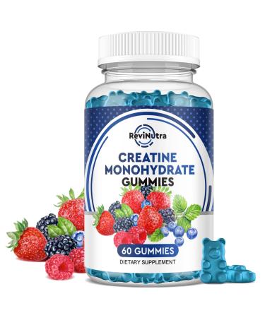 Creatine Chewable Gummies - 2000mg Creatine Monohydrate Tablet Chews Easy Digesting Fast Absorbing Chews for Men and Women Build Muscle Improve Recovery Strength and Endurance 60Count 60 Count (Pack of 1)