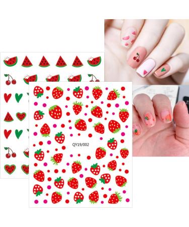 JMEOWIO 12 Sheets Cute Nail Stickers for Kids Nail Art Stickers Decals Self-Adhesive Flower Fruit Nail Supplies Nail Art Design Decoration Accessories - Buy Online on GoSupps.com