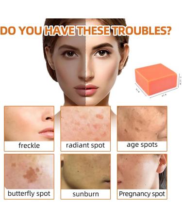 Natural turmeric soap bar vitamin C soap bar and mild soap bar can remove acne blackheads and black spots deeply clean hyaluronic acid and control oil soap to brighten the face and body orange - Buy Online on GoSupps.com