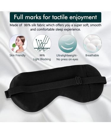 LC-dolida Silk Sleep Mask for Improved Sleep and Eye Care - Hypoallergenic, Cooling Gel, Heated Gel - Green - Buy Online on GoSupps.com