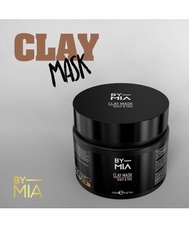 BY MIA Scalp & Face Clay Mask 450 gr | Refreshing Green Apple Scent | Rich Minerals | For All Skin Types | Natural Clay Face Mask - Buy Online on GoSupps.com