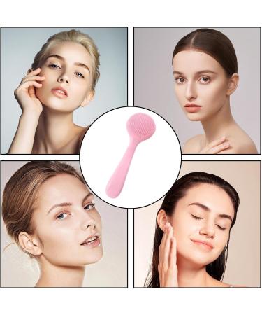 Facial Cleansing Brush - Silicone Face Skin Scrubbers Scrub Pad Manual Facial Cleansing Brush Skin Friendly Waterproof Face Cleaning Scrubber Pink - Buy Online on GoSupps.com