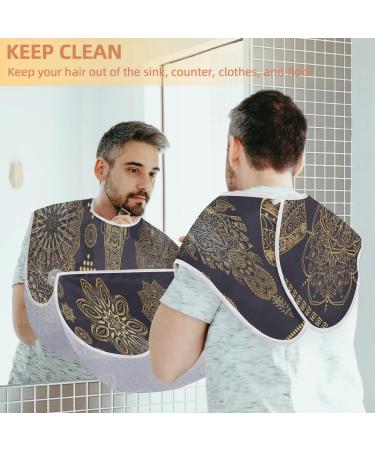 Ethnicity Elephant Beard Bib Apron for Men - Waterproof Hair Catcher with Suction Cups | Perfect Grooming Gift - Buy Online on GoSupps.com