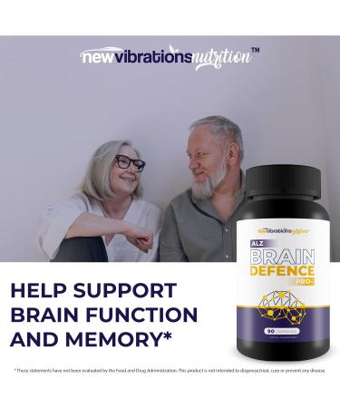 ALZ Brain Defence Pro - Our Best Advanced Memory Formula - Turmeric Memory and Brain Memory Support Supplement - Brain Booster Supplement for Focus Memory Clarity Energy - Memory Pills - Buy Online on GoSupps.com