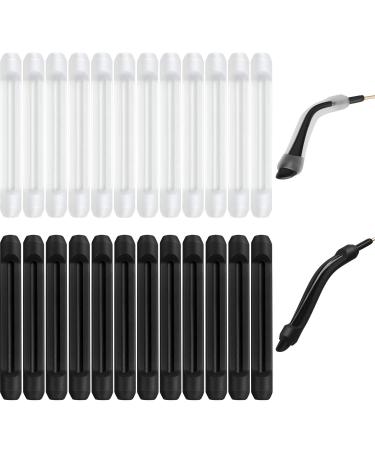 12 Pairs Silicone Eyeglass Ear Cushions Eyeglass Pads Anti Slip Glasses Ear Hook Eyeglass Strap Holder for Reading Glasses (Black, White) - Buy Online on GoSupps.com