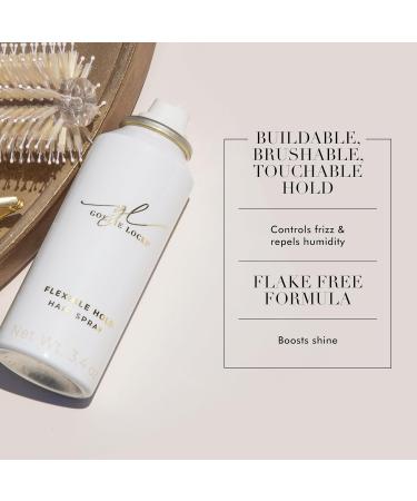 Goldie Locks Flexible Hold Hair Spray Brushable Finish For All Hair Types & Extensions Humidity Resistant Lightweight for Volume and Styling Control 3.4 oz 3.4 Ounce - Buy Online on GoSupps.com