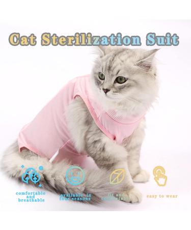 Clrybo Katzenbody - Pink Surgical Recovery Shirt for Cats | After Castration Pet Medical Suit (Size M) - Buy Online on GoSupps.com