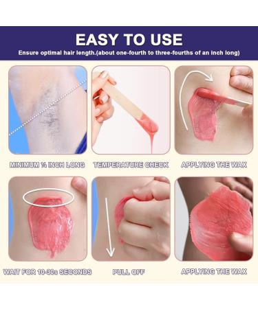 Shop Wikoar Hard Wax Pearls - 1.2LB Hypoallergenic Rose Wax Beans for Hair Removal | Ideal for Forearms Back Bikini Area & Brazilian Waxing - Buy Online on GoSupps.com