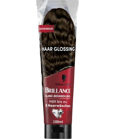 Brillance Traitement brillance pour cheveux - Brun chocolat brillant (150 ml) - Nourrit et intensifie la couleur des cheveux - Peut tre utilis comme un masque capillaire - Dure jusqu' 6 lavages