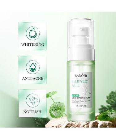 Buy Facial Serum with Hyaluronic Glycerol & Vitamin E | Exfoliates Reduces Acne & Dark Spots | International Shipping Available - Buy Online on GoSupps.com