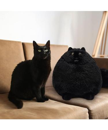 Buy Black Cat Plush Toy Soft Cat Cushion & Fluffy Filled Animal for Kids Perfect Birthday Gift & Decorations - Buy Online on GoSupps.com