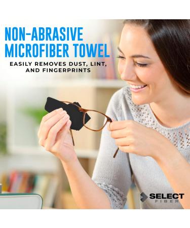 Microfiber Cleaning Cloth Pack of 6 | Reusable Eyeglass & Screen Cleaning Cloths for Glasses Phones Lenses & Delicate Surfaces - Buy Online on GoSupps.com