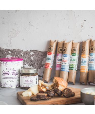 Three Little Figs Fig Salami | Smoked Paprika & Aleppo Pepper | 180 g / 6.4 oz 100% plant-based fig salami made with non-GMO PDO Greek figs spiced with smoked paprika and pepper. - Buy Online on GoSupps.com