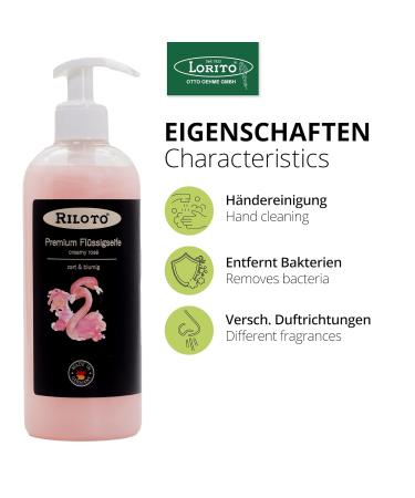 Buy Lorito Premium Liquid Soap - Creamy Rose 6 x 500ml | Vegan Hand Soap for Sensitive Skin | Allergy-Friendly Pumping Bag - Buy Online on GoSupps.com