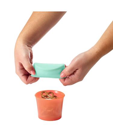 Boon SNUG Snack Cups and Lids - Set of 2 Mint Snack Cups with Lids - Buy Online on GoSupps.com